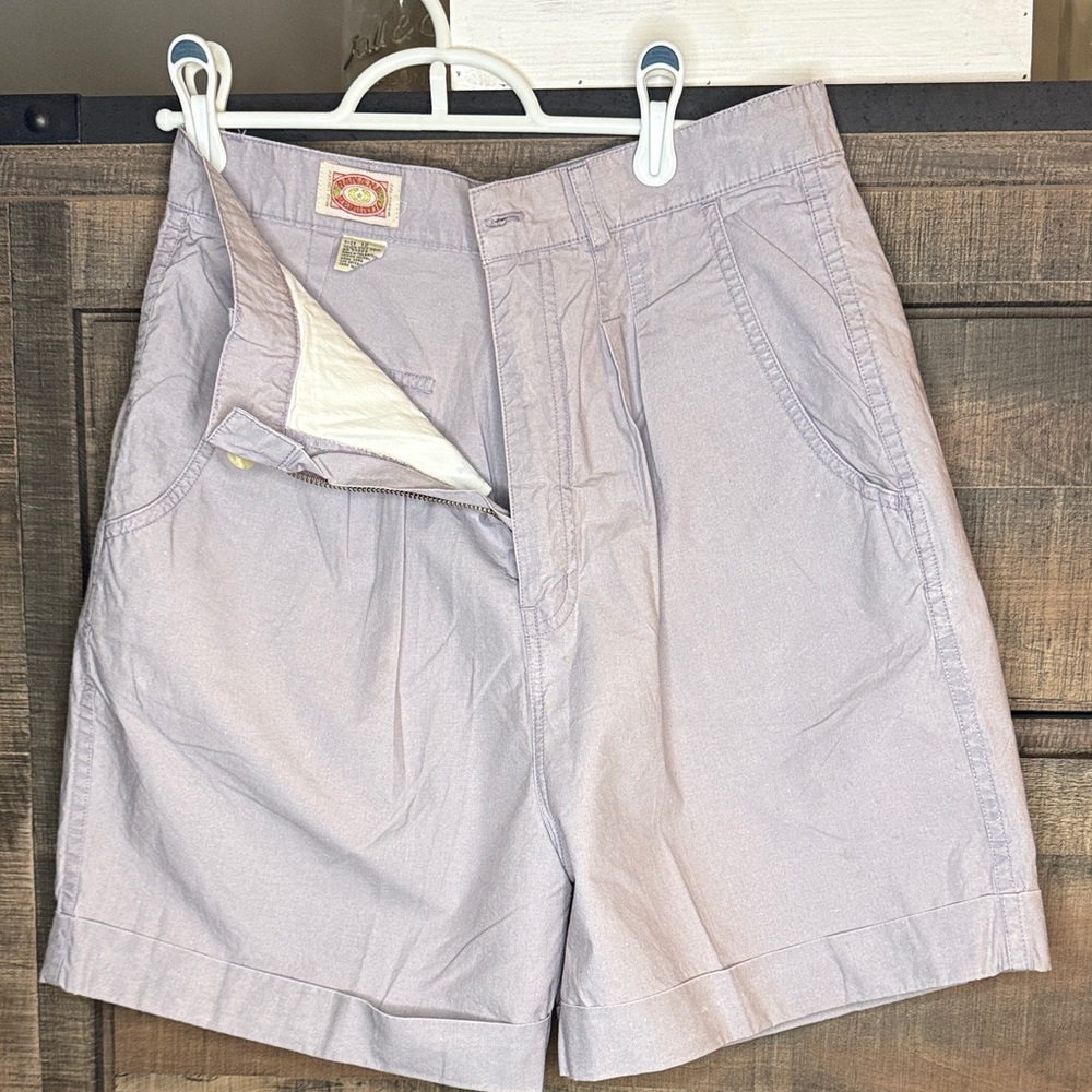 Vintage 80s Banana Republic Safari Shorts High Rise Pleated Khaki Size 12
